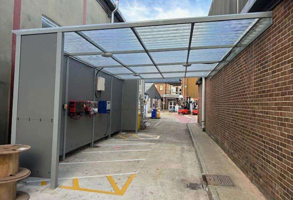 Fork Lift Truck Charging Canopy